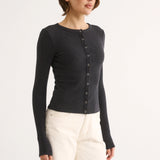 Primi Caterina Snap Button Top | Charcoal Marle (PRE-ORDER)