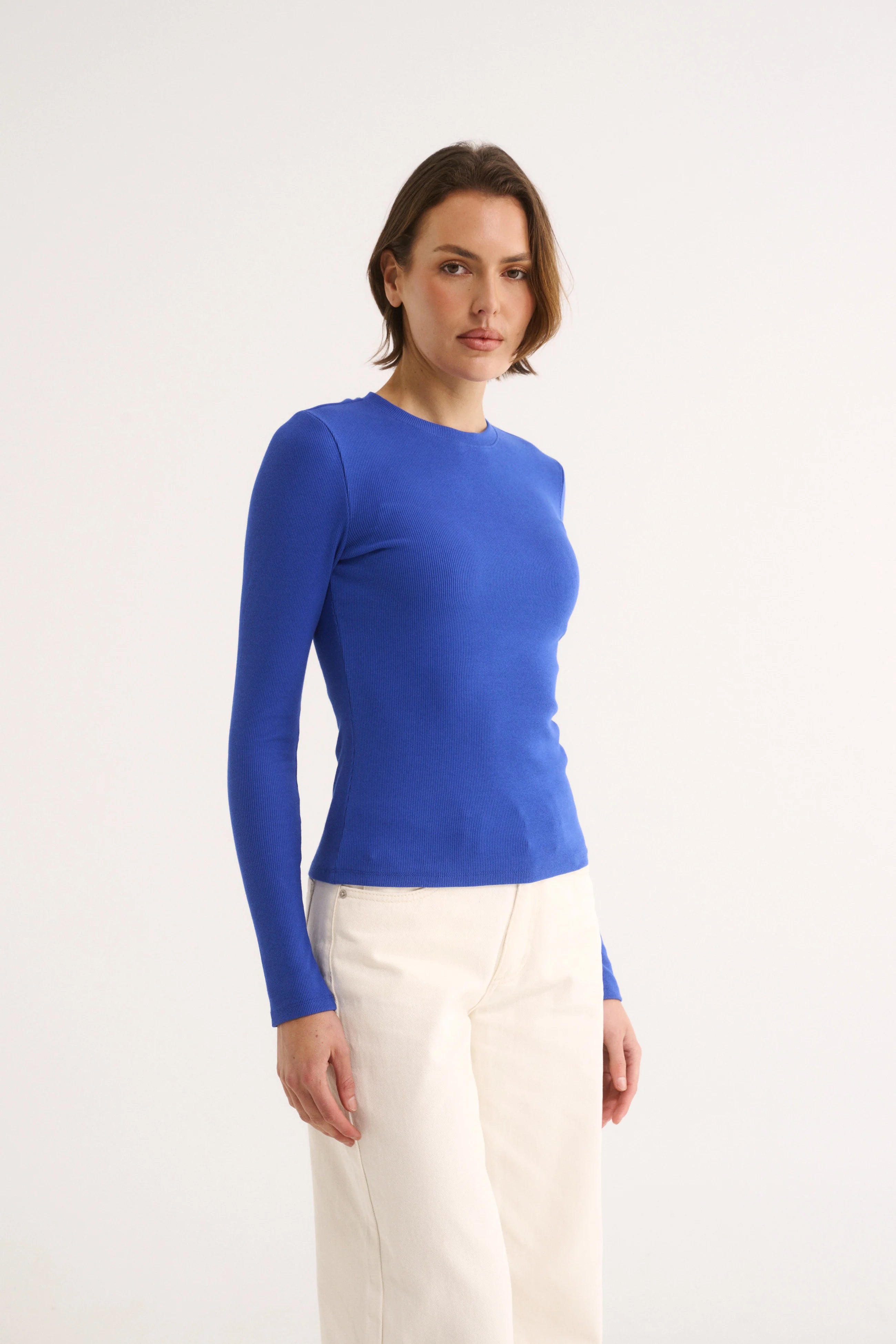 Primi Carina Henley Long Sleeve | Cobalt