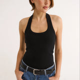 Primi Harmony Halter Tank | Black