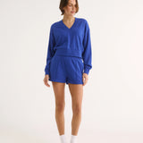 Primi Charlotte V Neck Jumper | Cobalt