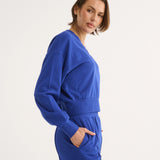 Primi Charlotte V Neck Jumper | Cobalt