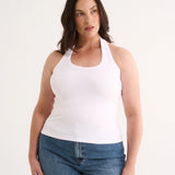 Primi Harmony Halter Tank | Optic White