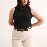Primi Tara Mock Neck Tank | Black