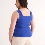 Primi Harmony Square Neck Tank | Cobalt