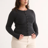 Primi Caterina Snap Button Top | Charcoal Marle (PRE-ORDER)