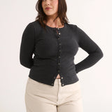 Primi Caterina Snap Button Top | Charcoal Marle (PRE-ORDER)