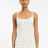 With Harper Lu Slip Dress | Ivory Polka (PRE-ORDER)