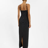With Harper Lu Slip Dress | Black Polka