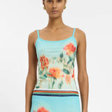 With Harper Lu Camisole | Mesh Baby Blue