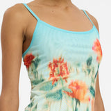 With Harper Lu Camisole | Mesh Baby Blue