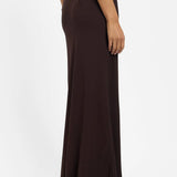 With Harper Lu Georgette Maxi dress | Chocolate
