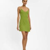 With Harper Lu Georgette Mini Dress | Beaded Emerald