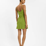 With Harper Lu Georgette Mini Dress | Beaded Emerald