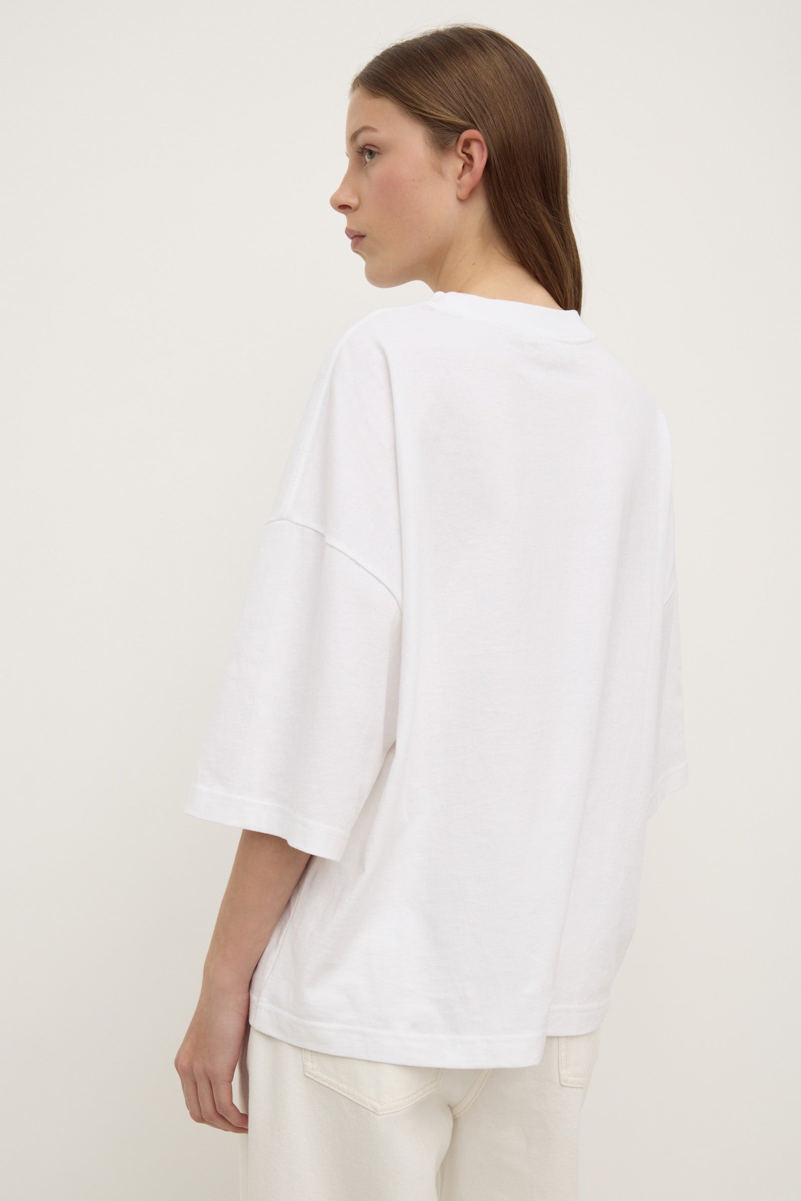 Max Cotton Oversized Tee White