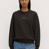 Womens Atelier Logo Fleece Washed Black