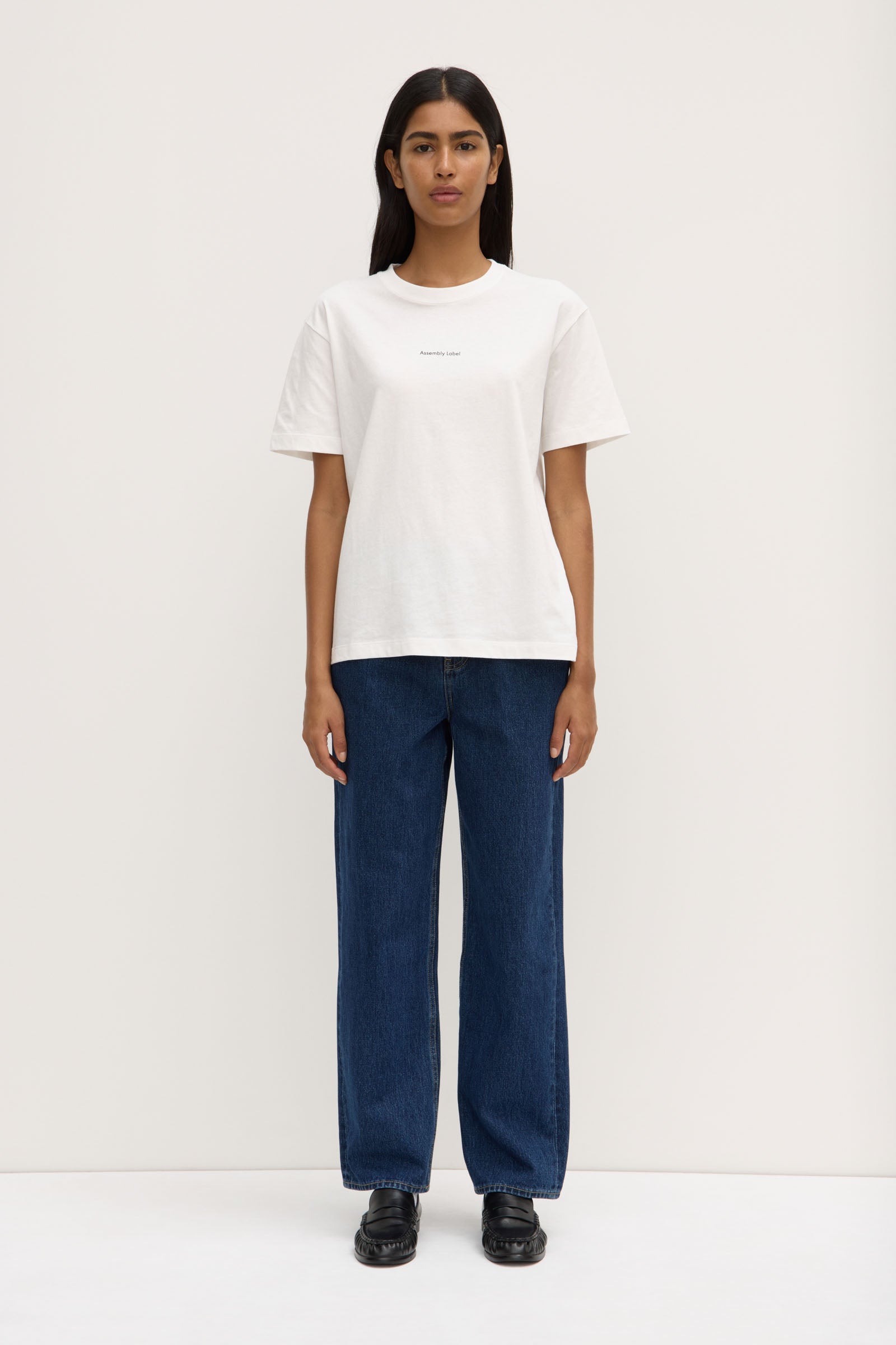 Womens Atelier Logo Tee Antique White