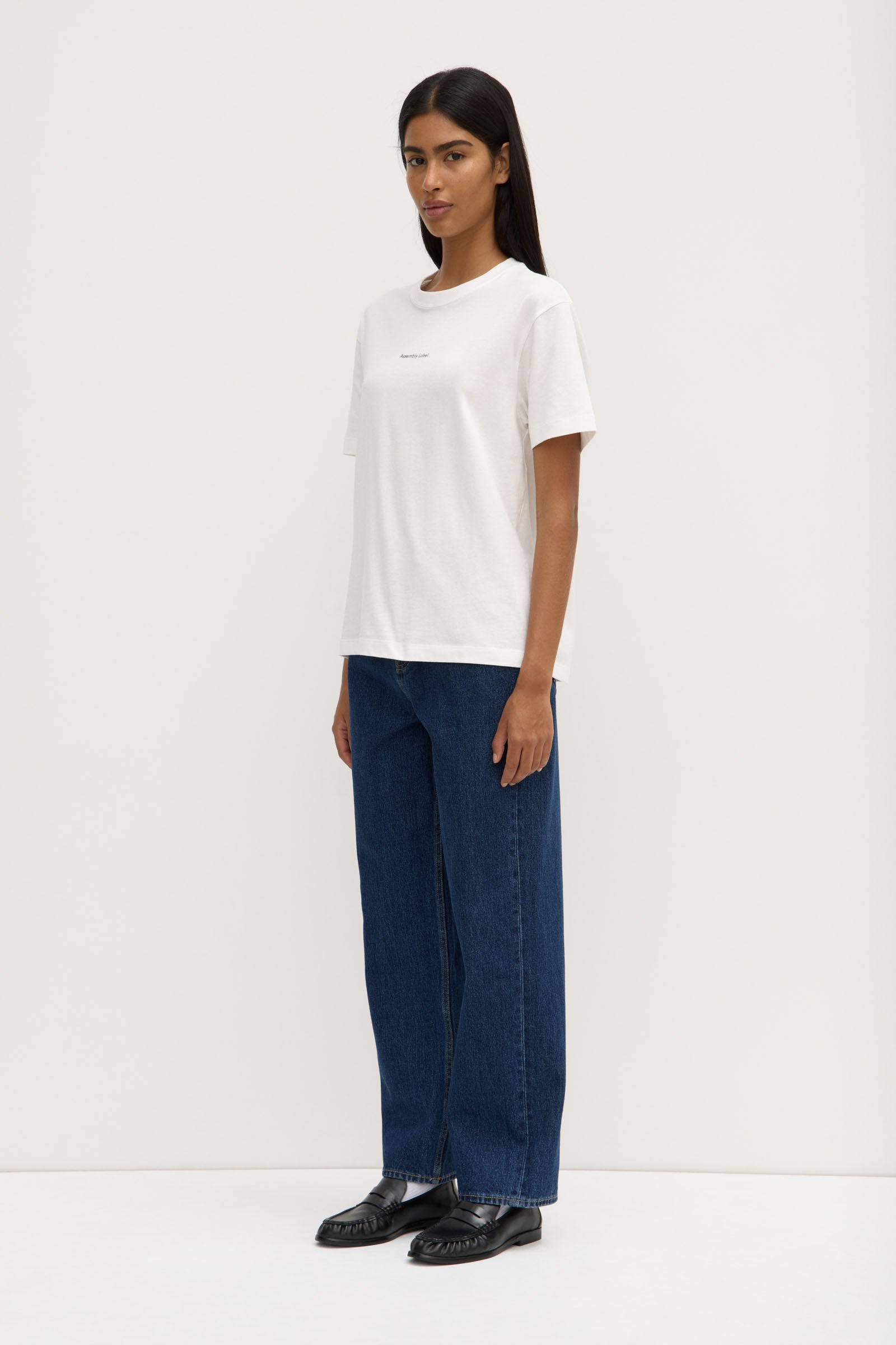 Womens Atelier Logo Tee Antique White