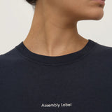 Womens Atelier Logo Tee True Navy/White (PRE-ORDER)