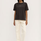 Womens Atelier Logo Tee Washed Black