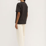 Womens Atelier Logo Tee Washed Black