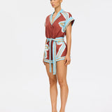 Kivari Enzo Playsuit | Maroon (PRE-ORDER)