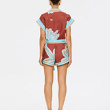 Kivari Enzo Playsuit | Maroon (PRE-ORDER)