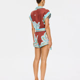 Kivari Enzo Playsuit | Maroon (PRE-ORDER)