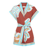 Kivari Enzo Playsuit | Maroon (PRE-ORDER)