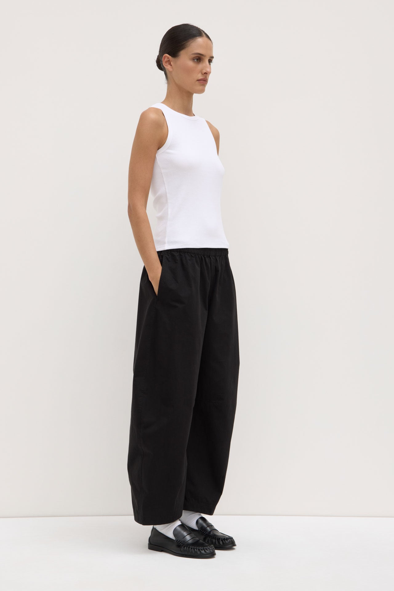 Lola Barrel Pant Black