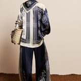 BANDERRA SCARF SILK SHIRT