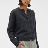 Oroton Cashmere Blend Cardigan | Charcoal