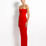 Effie Kats Addison Gown | Cherry Red