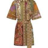 ALEMAIS Clemenza Spliced Mini Dress