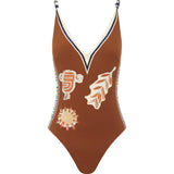 Alemais Soleil D'Amour V Neck One Piece