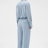 Oroton Pleat Detail Pant | Twilight Blue