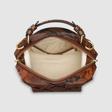 Oroton Mica Mini Bowler | Copper Snake