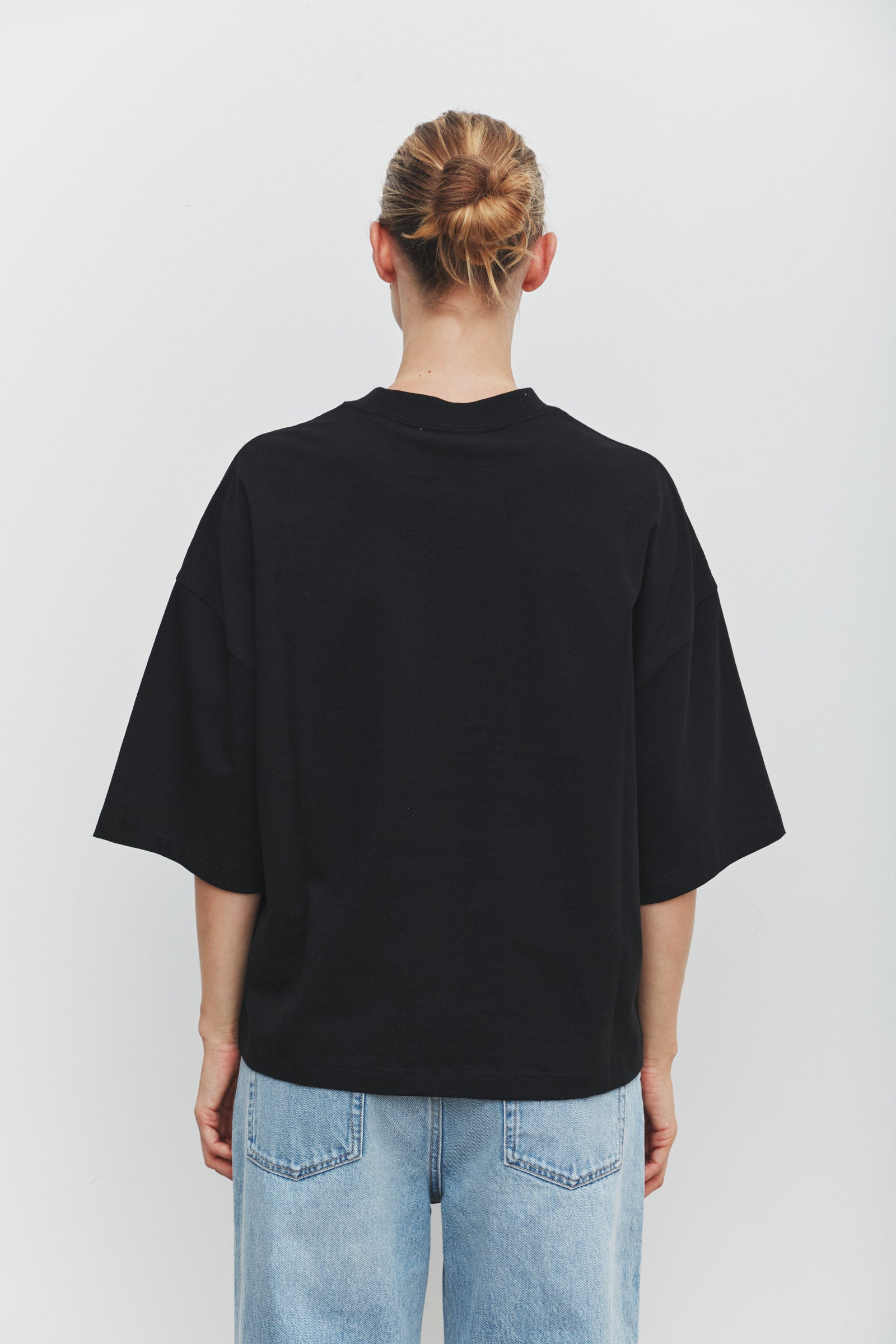 Max Cotton Oversized Tee Black
