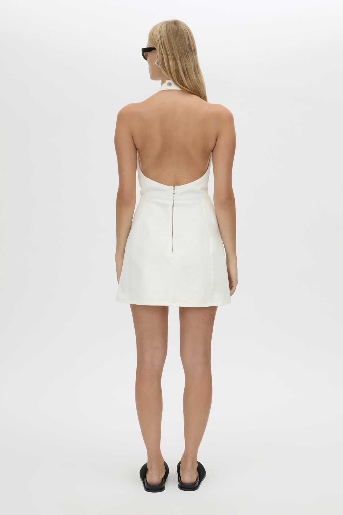 Aubrey denim mini dress