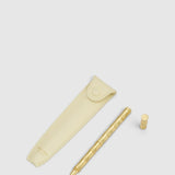 Oroton Envelope Pen & Pen Holder Smooth | Soft Butter (PRE-ORDER)