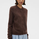 Oroton Cashmere Blend Cardigan | Dark Chocolate
