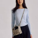 Brie Leon Luca Mini | Beige Python