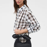 Oroton Myrtle Satin Mini Bag | Black (PRE-ORDER)