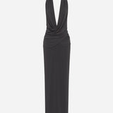 Misha Cabana Cupro Dress | Black