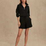 Varley Hawley Half Zip Sweat | Black (PRE-ORDER)