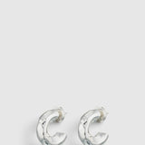 Oroton Aurie Hoops | Bright Silver
