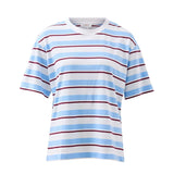 Ceres Life Stevie Slouchy Tee | Powder/Pomegranate Retro Stripe (PRE-ORDER)