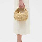 Oroton Clara Straw Mini Bag | Natural (PRE-ORDER)