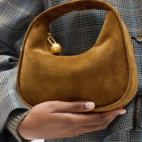 Oroton Clara Suede Mini Bag | Teak (PRE-ORDER)