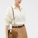 Oroton Clara Suede Mini Bag | Teak (PRE-ORDER)