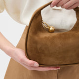 Oroton Clara Suede Mini Bag | Teak (PRE-ORDER)